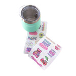 Mate C/ Tapa Trendy Acero Aqua Pastel 280Ml 16268 C/ Sticker